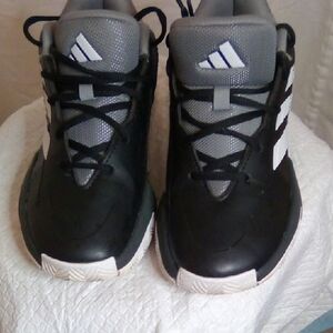 Adidas Kids Black and Gray Sneakers